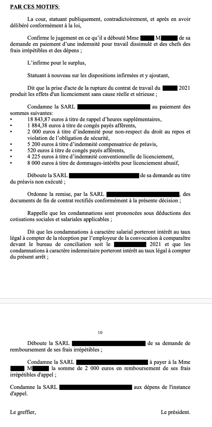 Décision de justice 2
